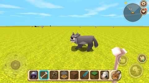 迷你世界兽骨怎么训狼